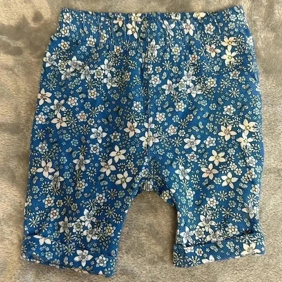 H&M and First Impressions - pair of floral print baby pants. Size 6-9 months - Picture 2 of 7